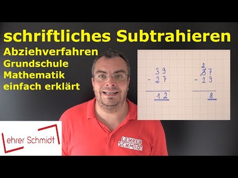 Cover: Minus - schriftliches Subtrahieren (Abziehverfahren) | Mathematik einfach erklärt | Lehrerschmidt - YouTube