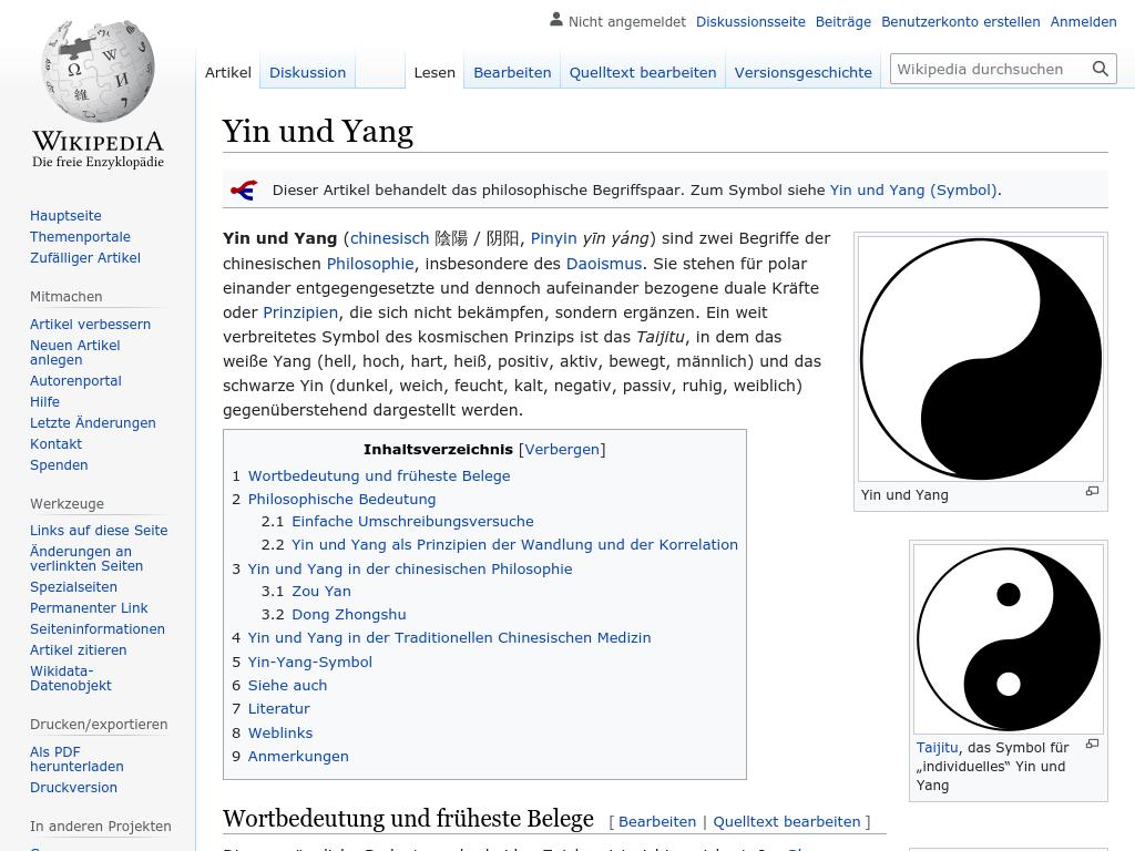 Cover: Yin und Yang