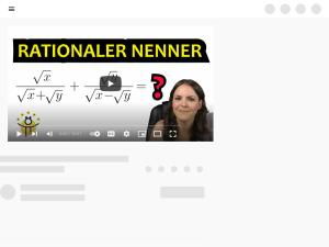Cover: Nenner RATIONAL MACHEN mit 2 Wurzeln - YouTube