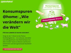 Cover: Konsumspuren @home | Greenpeace