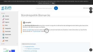Cover: Bündnispolitik Bismarcks - ZUM-Unterrichten