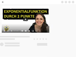 Cover: EXPONENTIALFUNKTION aus 2 Punkten aufstellen – Funktionsgleichung bestimmen, Beispiele - YouTube