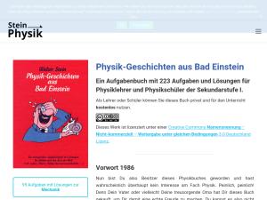 Cover: Steinphysik - Physik-Geschichten aus Bad Einstein