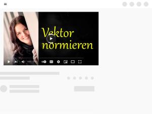 Cover: Vektor normieren (Normalenvektor Einheitsvektor) - YouTube
