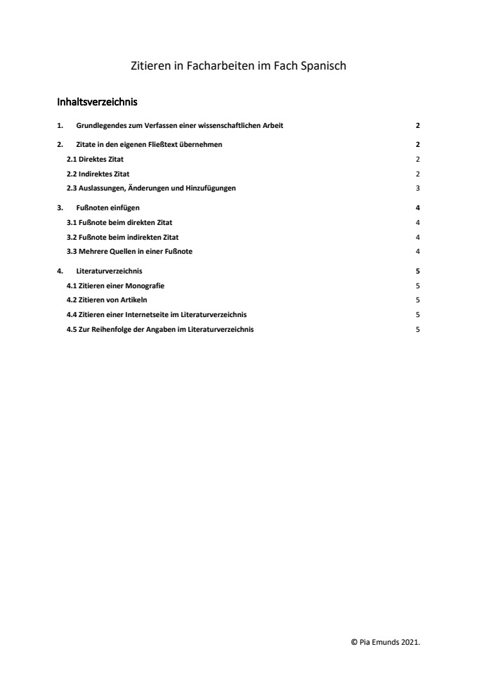 Cover: Facharbeit Spanisch: Leitfaden und Bewertungsschema