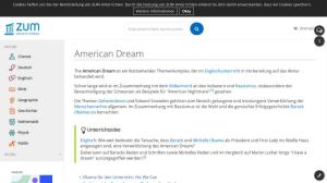 Cover: American Dream im Englischunterricht