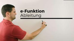 Cover: e-Funktion, Ableitung, Ableiten, Grundlagen, Exponentialfunktion | Mathe by Daniel Jung