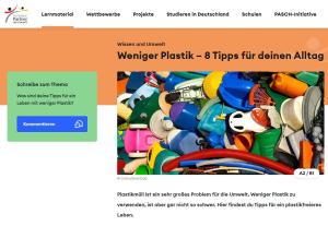 Cover: Weniger Plastik | Leseverstehen A2 / B1