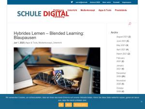Cover: Hybrides Lernen - Blended Learning: Blaupausen - Schule in der digitalen Welt