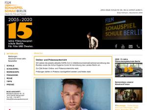 Cover: Filmschauspielschule Berlin - Schauspielschule für Film und Theater 