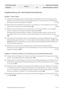Cover: Schriftliche Abituraufgaben Niedersachsen 2020 Chemie Kurs auf erhöhtem Anforderungsniveau (eA) Aufgabe 1