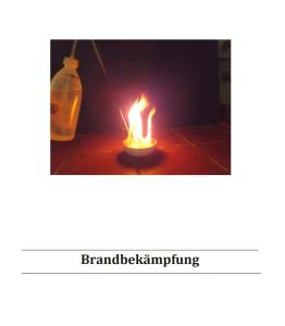 Cover: Experimente zur Brandbekämpfung