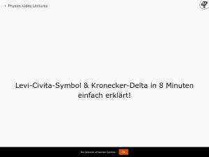 Cover: Levi-Civita-Symbol & Kronecker-Delta in 8 Minuten einfach erklärt!