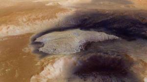 Cover: Flug über den Mars-Krater Becquerel