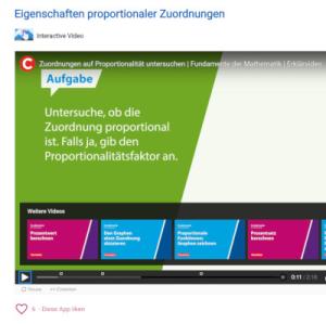 Cover: Eigenschaften proportionaler Zuordnungen | ZUM-Apps