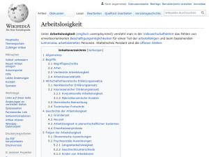 Cover: Arbeitslosigkeit - wikipedia.org