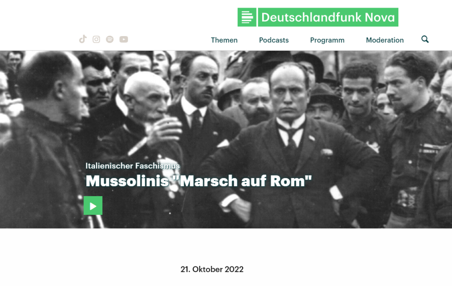 Cover: Italienischer Faschismus - Mussolinis 