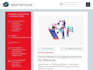 Cover: Social Media im Englischunterricht der Oberstufe