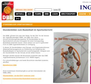 Cover: Stundenbilder für den Sportunterricht des Deutscher Basketball-Bund