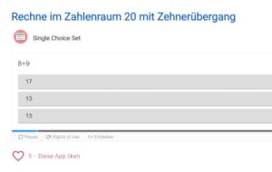 Cover: Rechne im Zahlenraum 20 mit Zehnerübergang | ZUM-Apps
