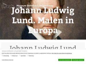 Cover: Johann Ludwig Lund | Malen in Europa | Museum Behnhaus Drägerhaus | Die Lübecker Museen
