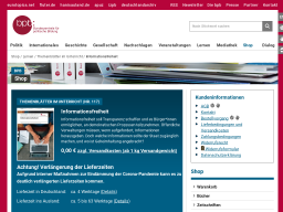 Cover: Informationsfreiheit - Themenblätter