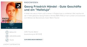 Cover: Georg Friedrich Händel - Gute Geschäfte und ein 