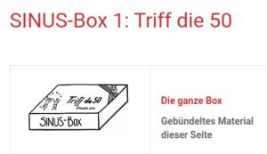 Cover: SINUS-Box 1: Triff die 50 — Landesbildungsserver Baden-Württemberg
