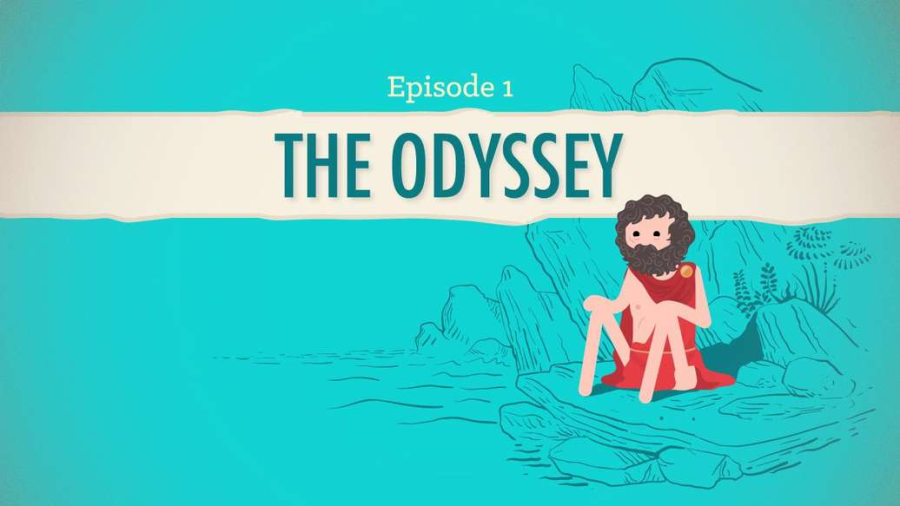 Cover: A Long and Difficult Journey, or  The Odyssey: Crash Course Literature 201