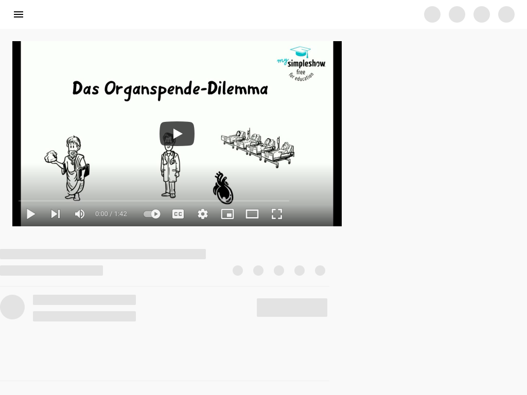 Cover: Praxis Ethik Philosophie: Das Organspende Dilemma - YouTube