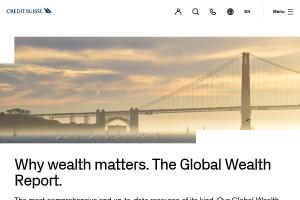 Cover: Global Wealth Report – Credit Suisse
