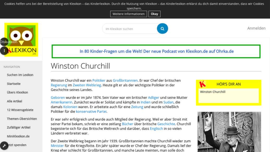 Cover: Winston Churchill Klexikon