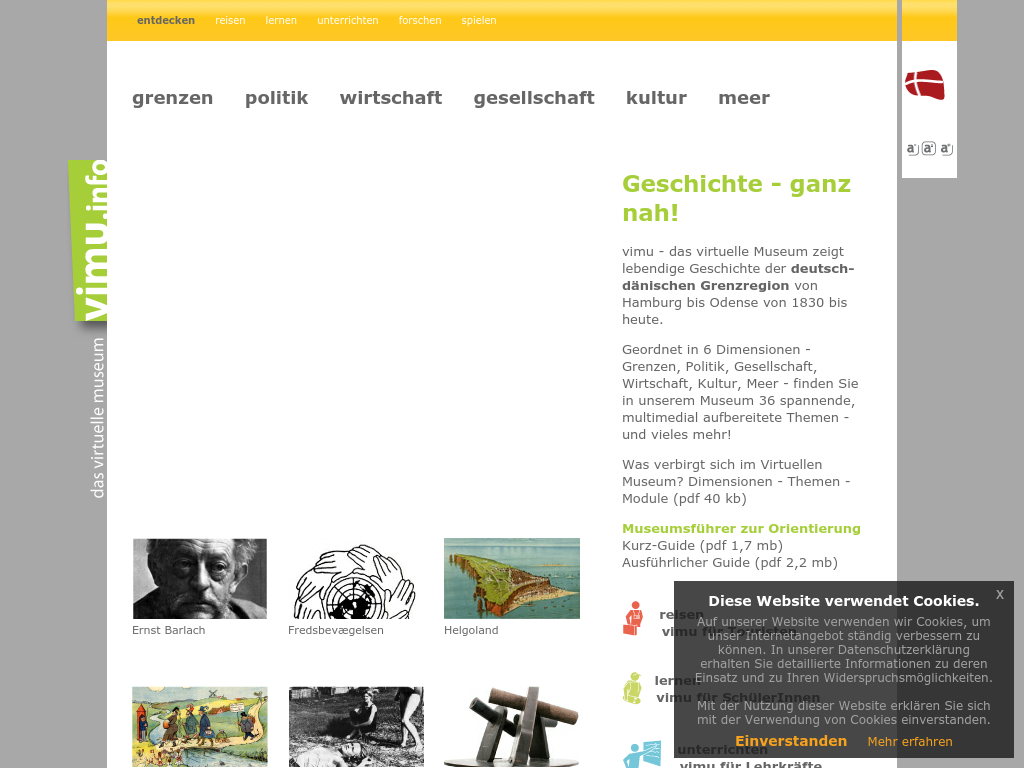 Cover: Virtuelles Museum vimu.info - deutsch-dänische Geschichte
