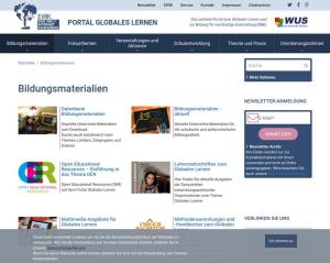 Cover: Materialdatenbank Globales Lernen
