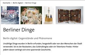 Cover: Berliner Dinge | Berlin digital | Stadtmuseum Berlin