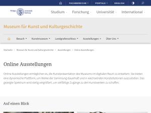 Cover: Online Ausstellungen-Ausstellungen | Museum für Kunst und Kulturgeschichte | Philipps-Universität Marburg