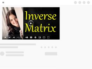 Cover: Inverse Matrizen berechnen, 2x2 Matrix - YouTube