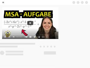 Cover: MSA Mathe 2021 Vorbereitung – Terme vereinfachen, Prüfung Klasse 10 - YouTube