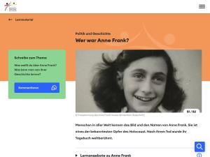 Cover: Wer war Anne Frank?