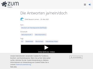 Cover: Die Antworten ja/nein/doch | ZUM-Apps