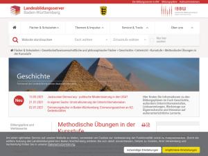 Cover: Methodische Übungen in der Kursstufe — Landesbildungsserver Baden-Württemberg