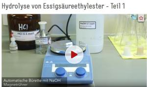 Cover: Hydrolyse von Essigsäureethylester - Teil 1