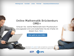 Cover: Online Mathematik Brückenkurs OMB+ von DPG und KFP