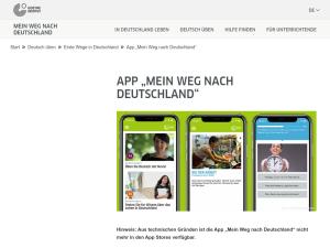 Cover: Mein Weg nach Deutschland  |  App