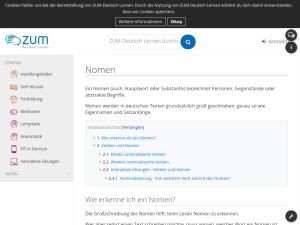 Cover: Nomen und Nomenbildung | ZUM Deutsch Lernen