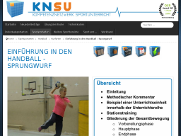 Cover: KNSU - Einführung in den Handball - Sprungwurf