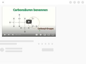 Cover: Carbonsäuren benennen (Erklärvideo von LED@YouTube)