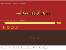 Cover: Zylinder (Bastelbogen) | mathetreff-online