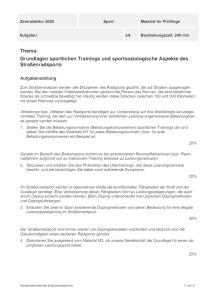 Cover: Abitur 2020 Sport eA Niedersachsen