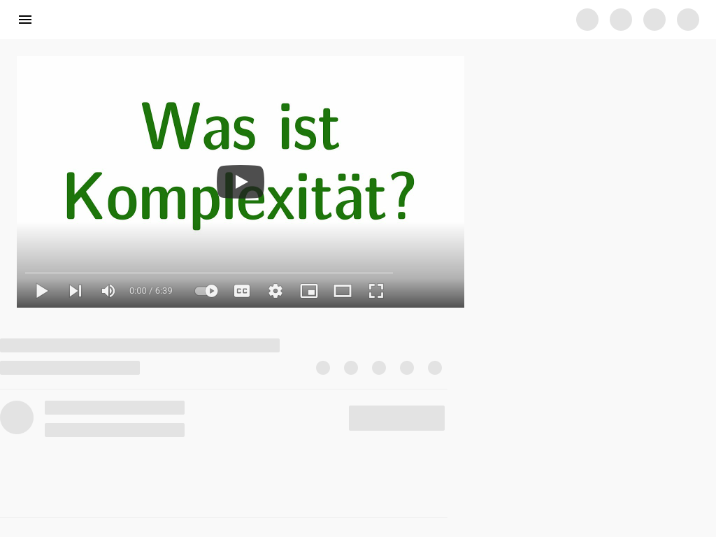Cover: Komplexität #01 - Einführung - YouTube